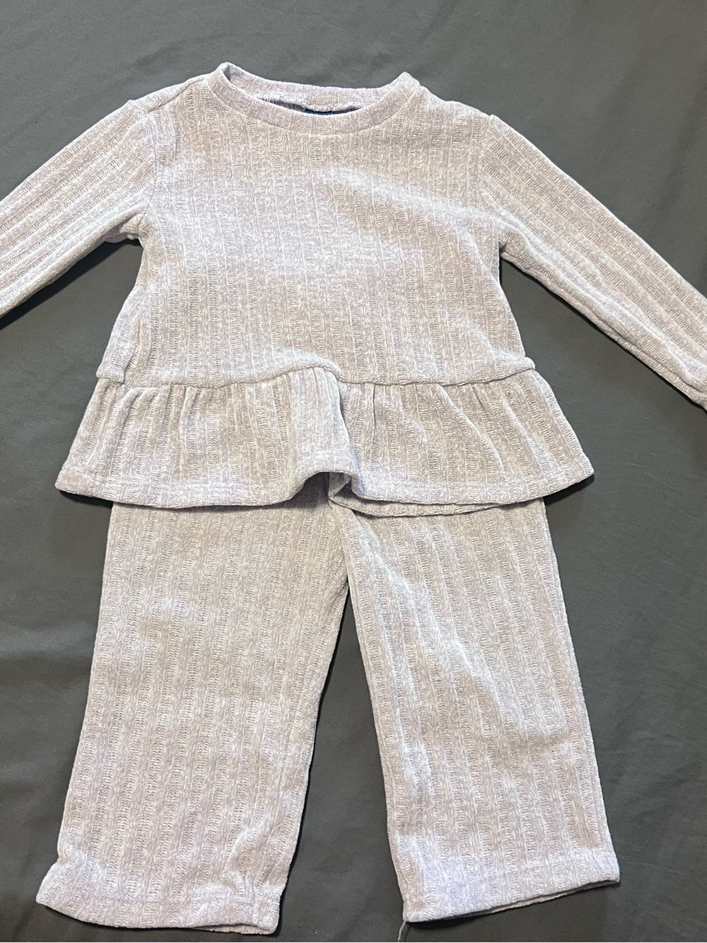 Old Navy Light Purple Ribbed Peplum Set - Kids